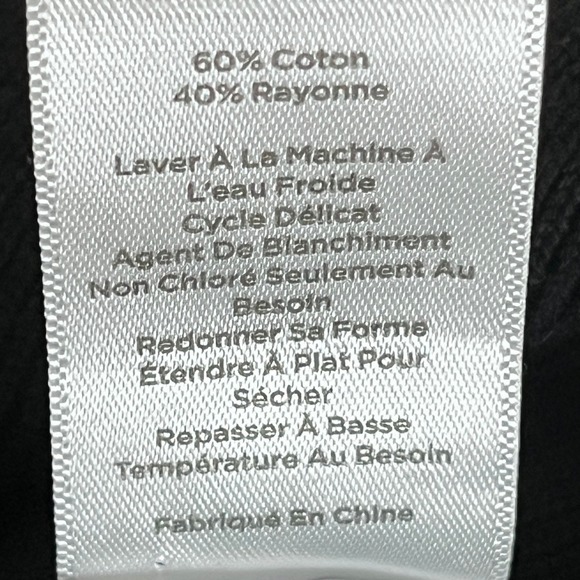 Talbots Oprah Collection Chevron Cardigan Sweater Small Black White Kristin Bell - Picture 7 of 7